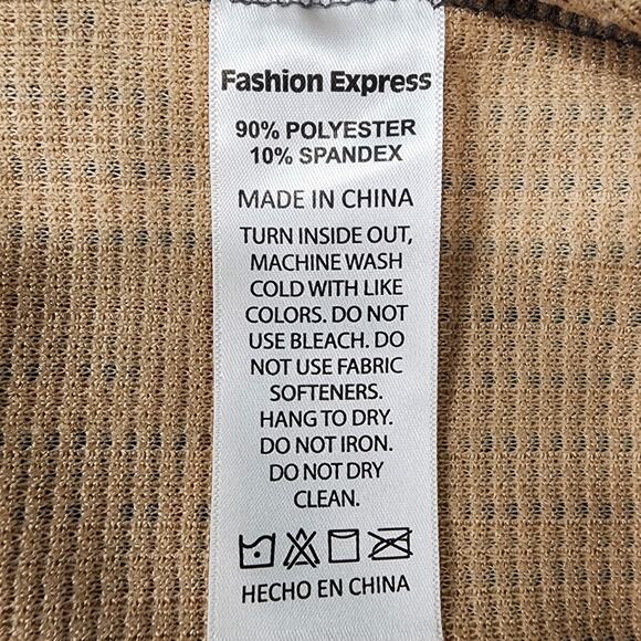 Fashion Express Womens Zip Jacket Medium Gray Orange Turquoise Aztec Southwest - Picture 9 of 9